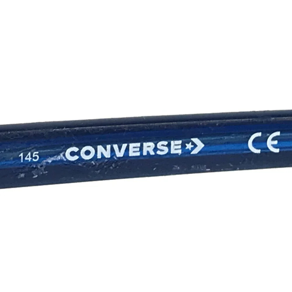 Converse Eyeglasses Frames CV5012 260 Clear Brown Blue Rectangle 54-17-145